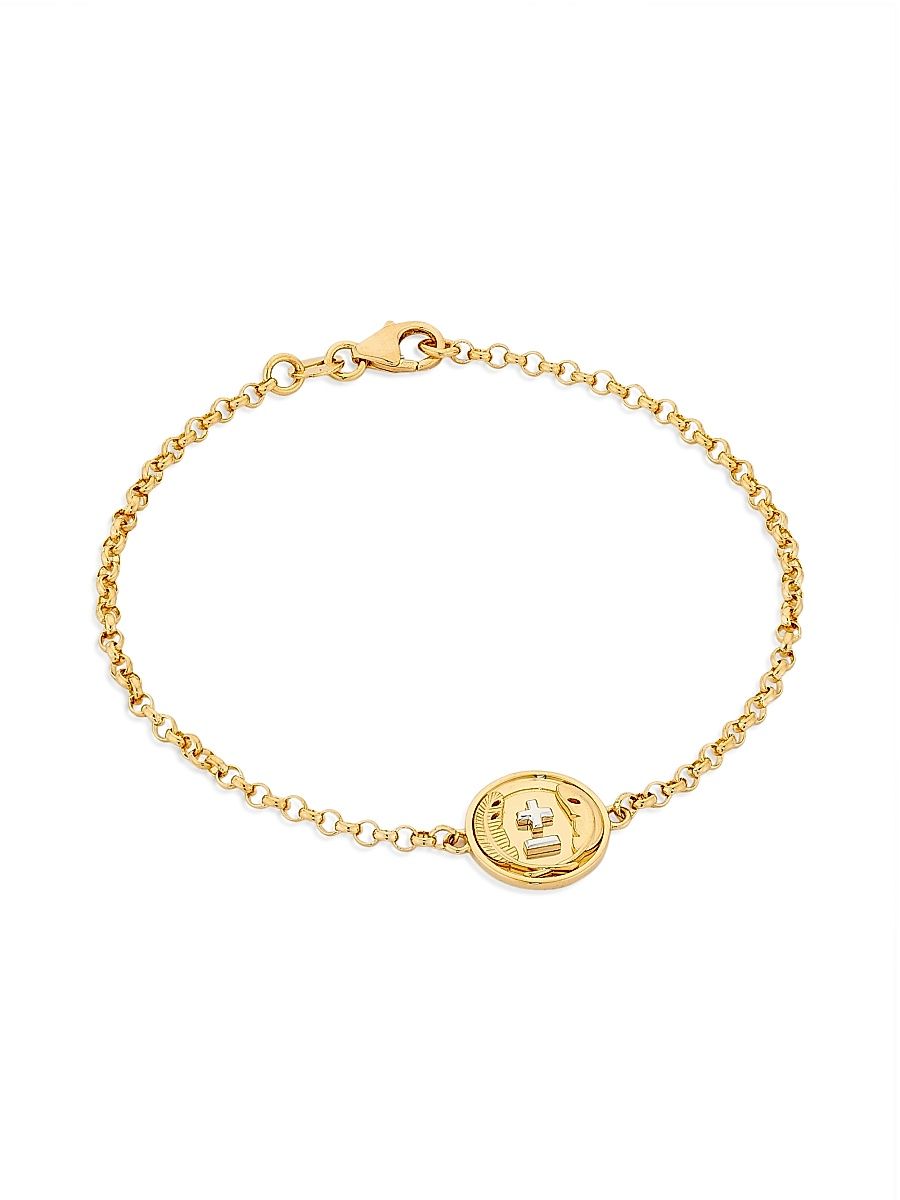 Women's Vivacity Two-Tone 18K Gold Charm Bracelet - Yellow Gold