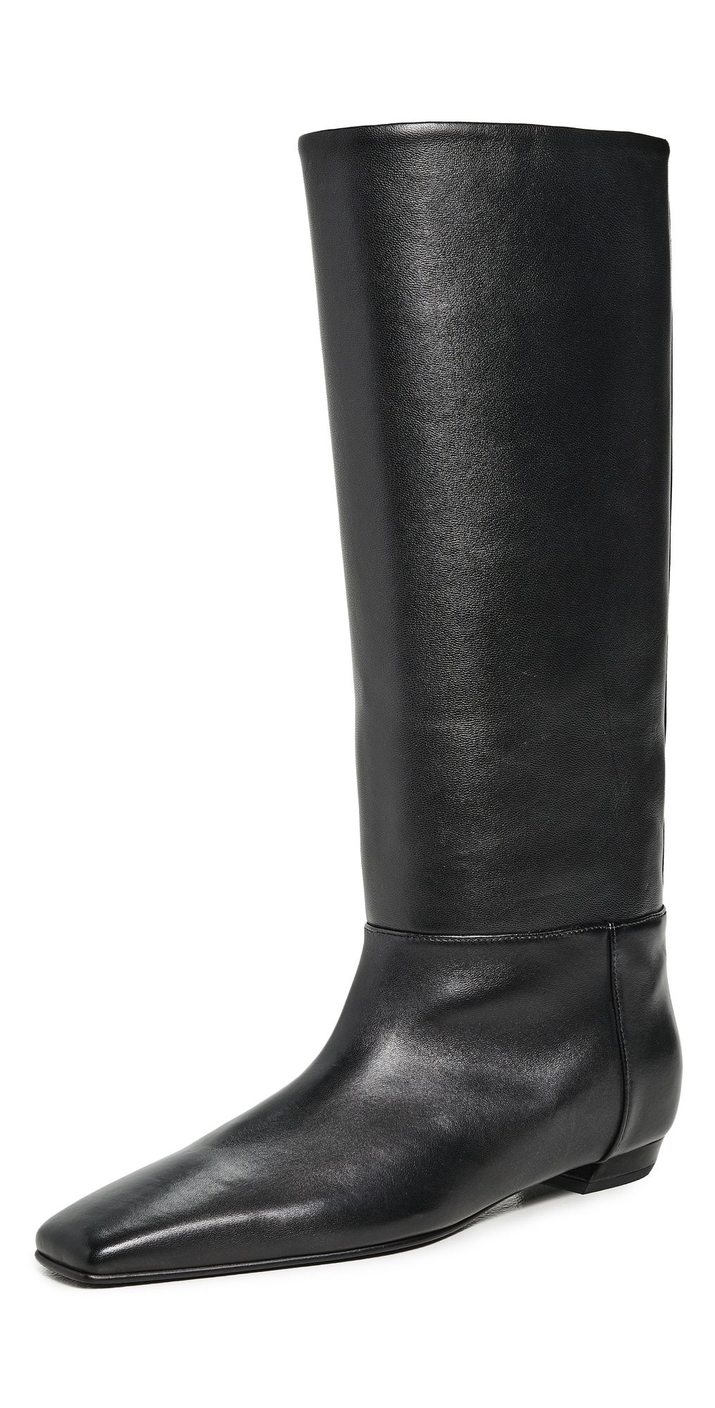 Proenza Schouler Trap Flat Boots in Nappa Black 39