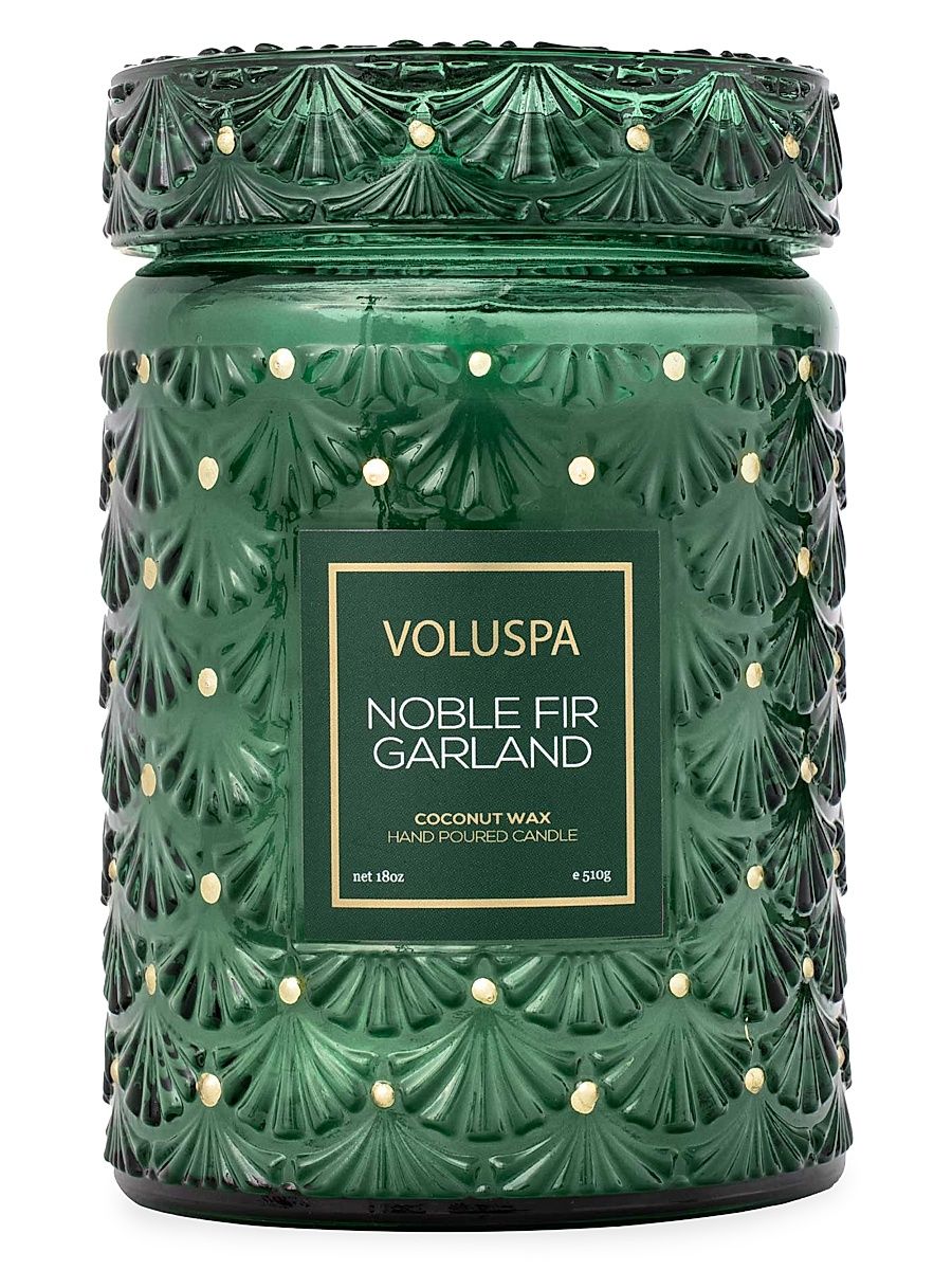 Holiday Noble Fir Garland Large Jar Candle