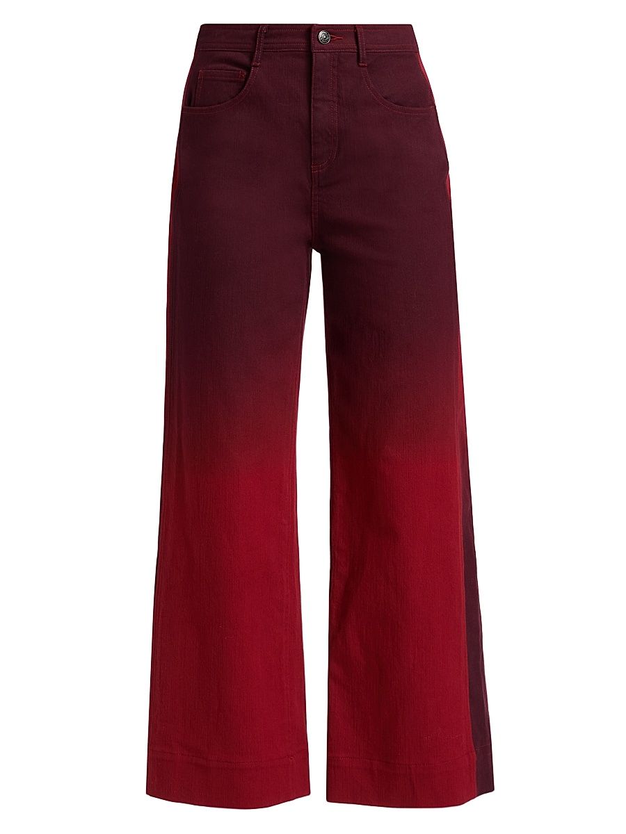 Women's Betsy Ombré Flared Jeans - Rosewood Pickled Beet - Size 14
