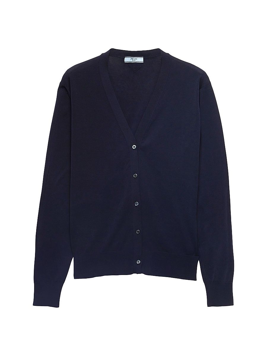 Women's Cotton Cardigan - Blue - Size 4