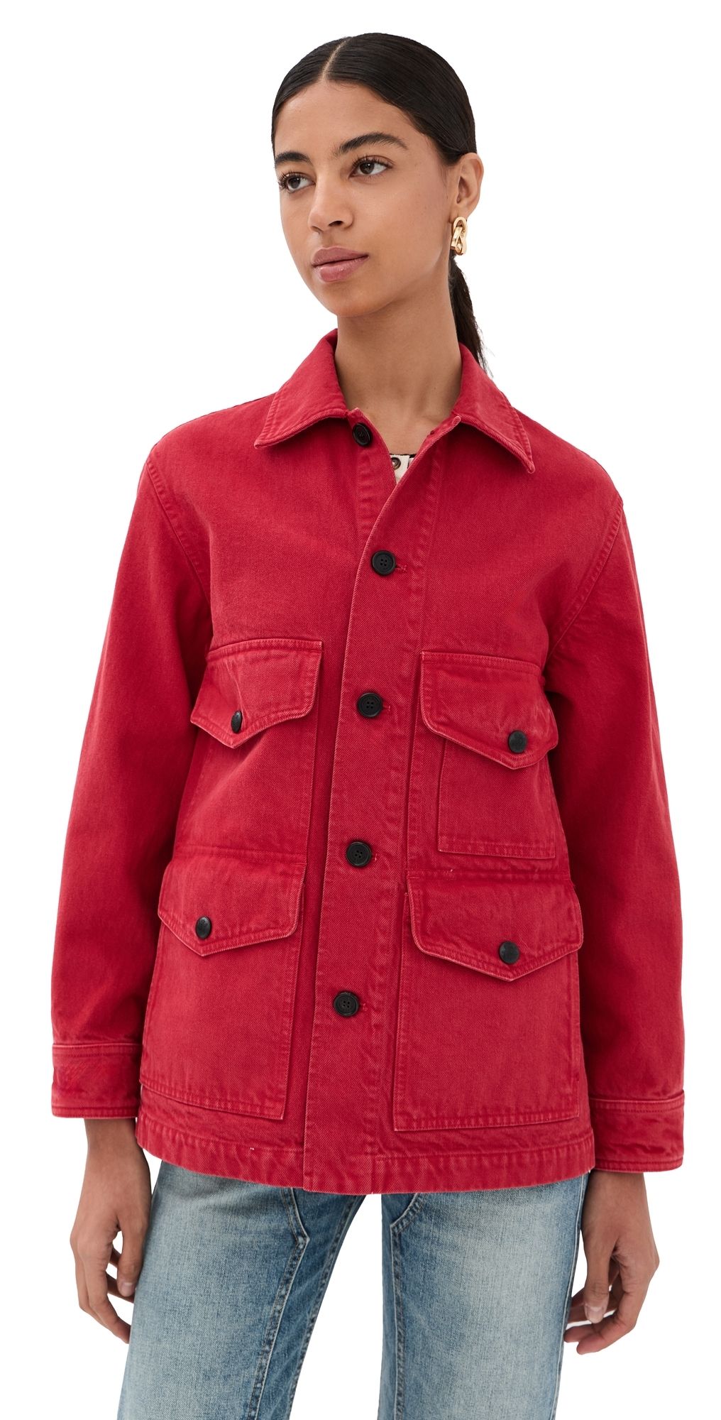 Nili Lotan Leroy Jacket Scarlet L