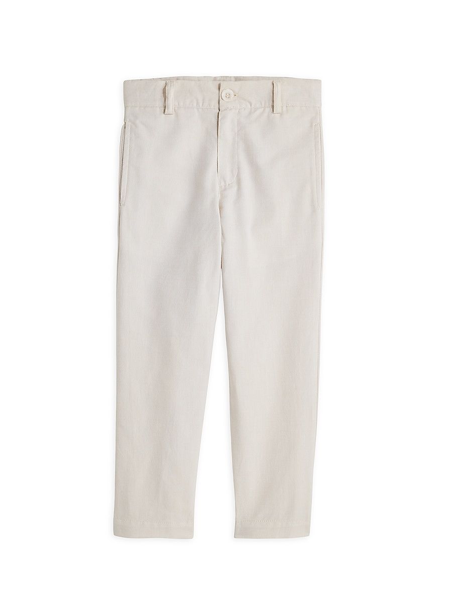 Little Boy's & Boy's Slim-Fit Trousers - Sand Oxford - Size 10