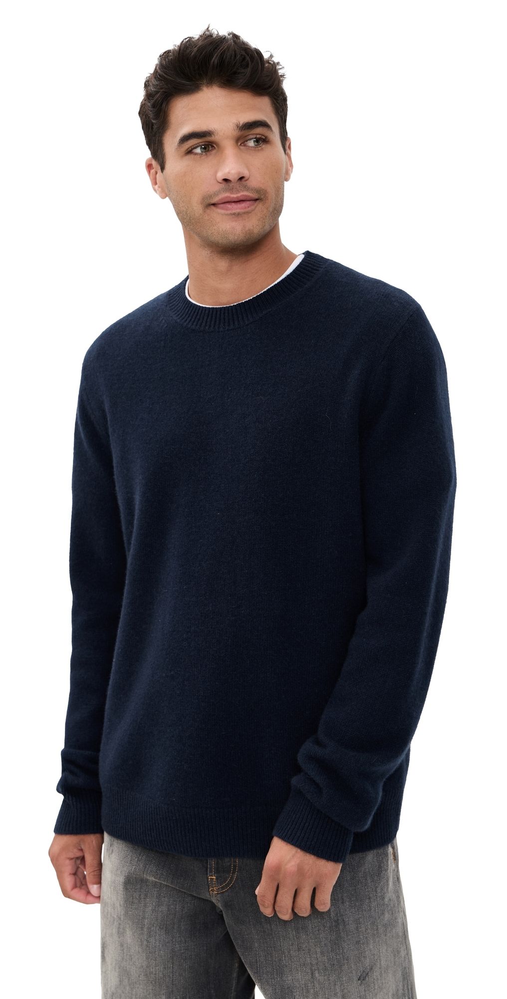 Guest in Residence Allday Cashmere Crew Sweater Midnight L