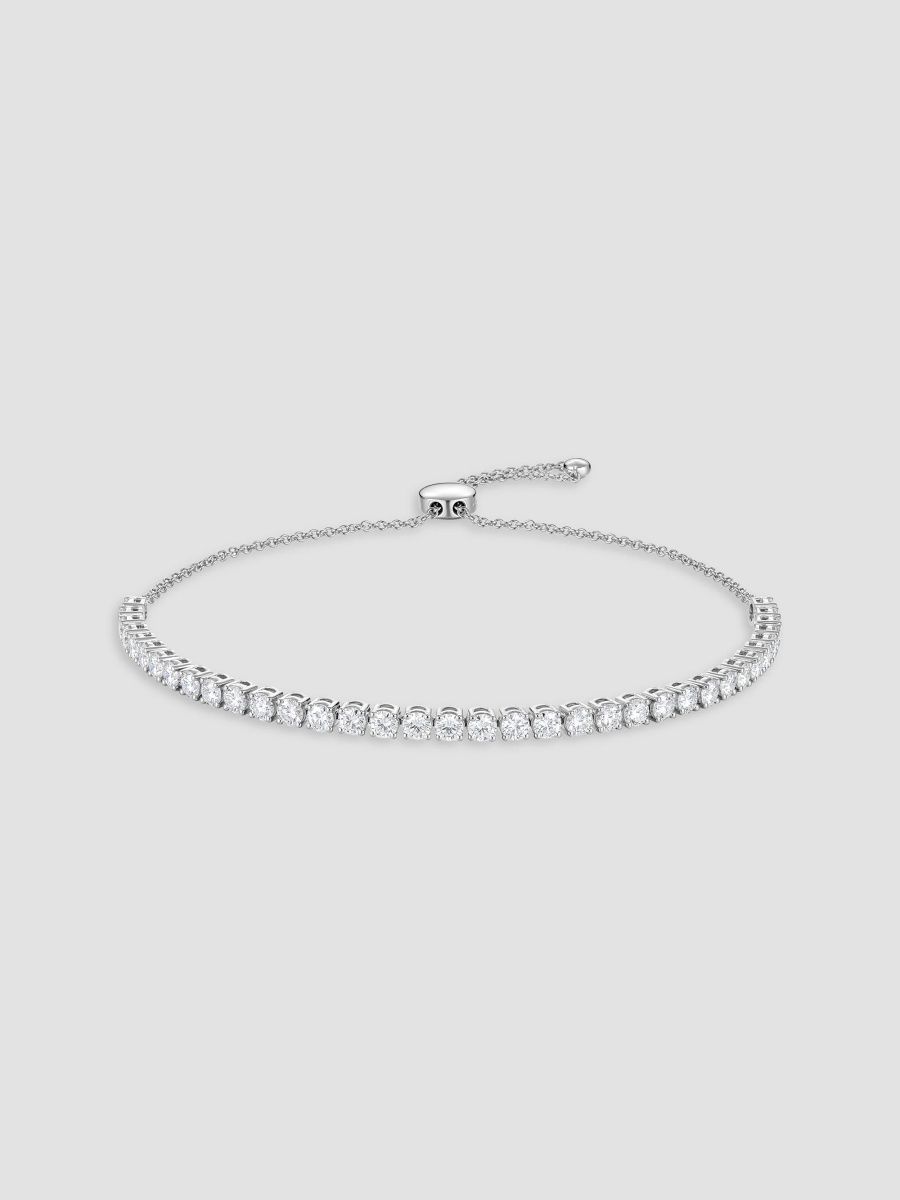 Women's Essentials 18K White Gold & 1.75-1.83 TCW Diamond Bolo Bracelet - White Gold