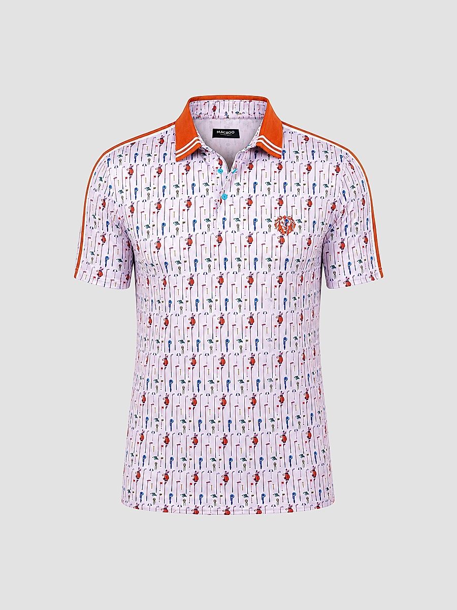 Men's Golf Polo Shirt - White - Size XXXL