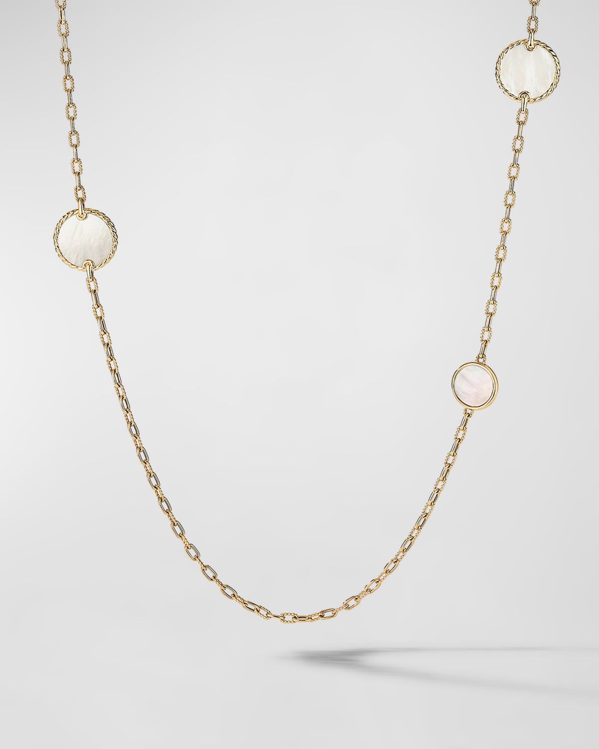 3mm DY Reversible Elements Station Chain Necklace XM 88