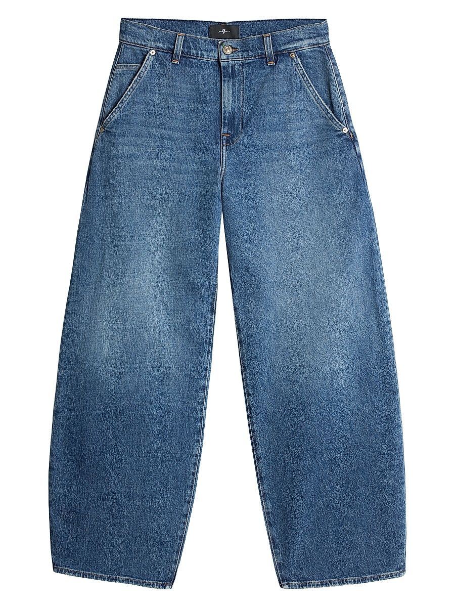 Women's Bonnie Denim Wide-Leg Trousers - Explorer - Size 30