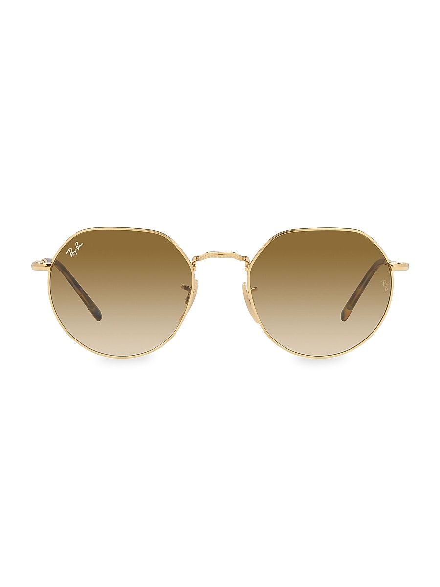 Women's RB3565 Arista 53MM Round Sunglasses - Gold