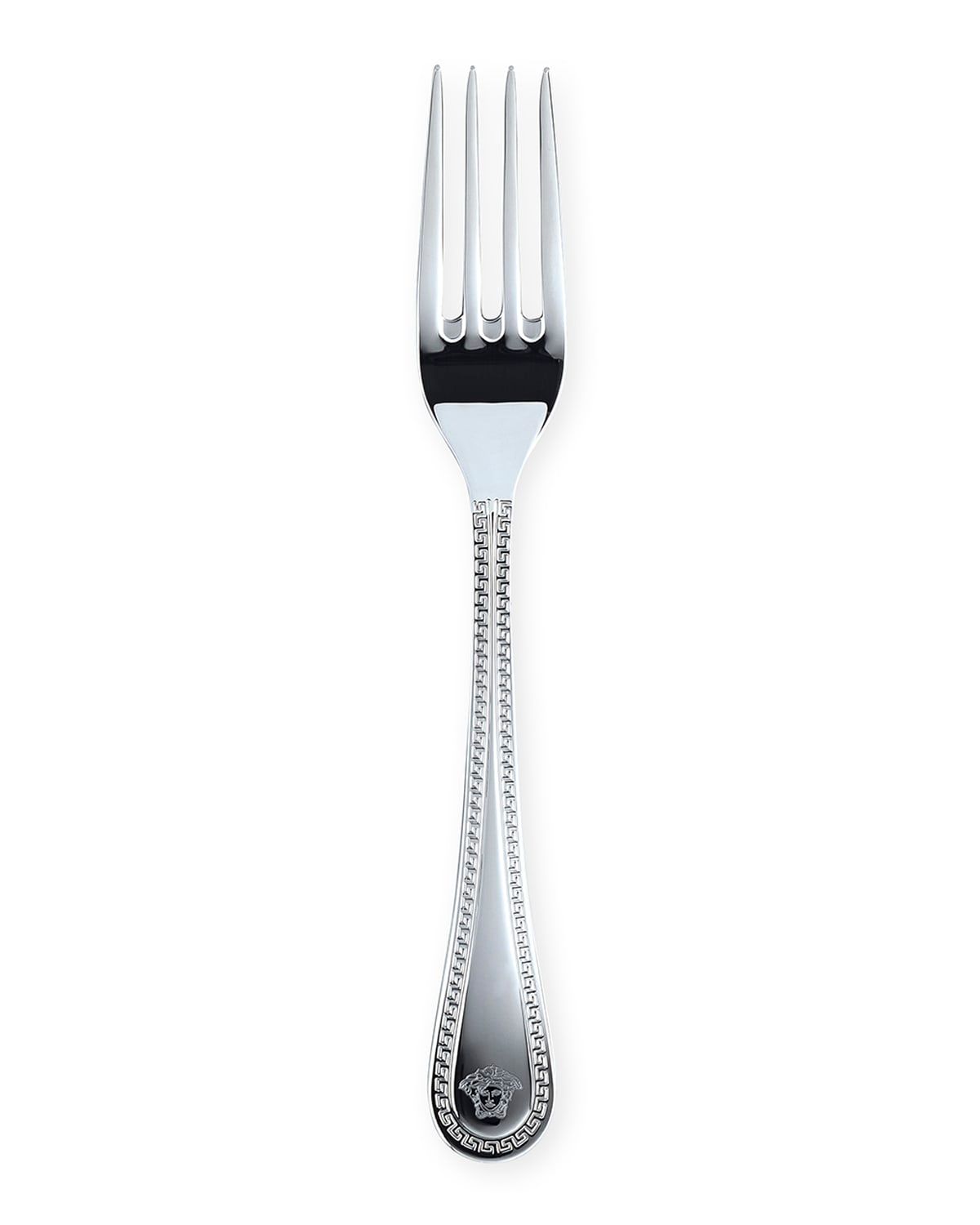 Versace Greca Stainless Steel Dessert Fork