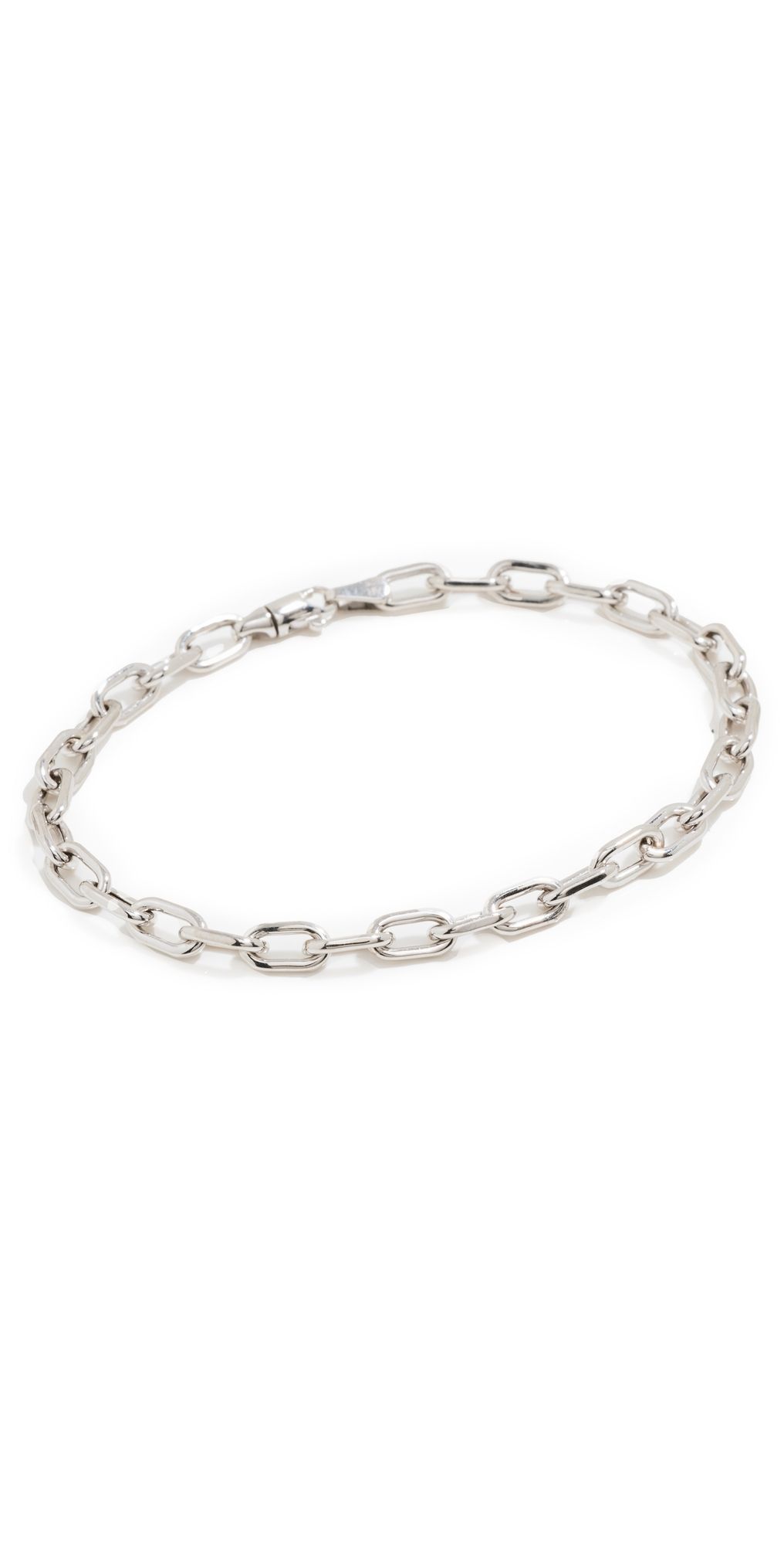 Adina Reyter Italian Chain Link Bracelet Silver One Size