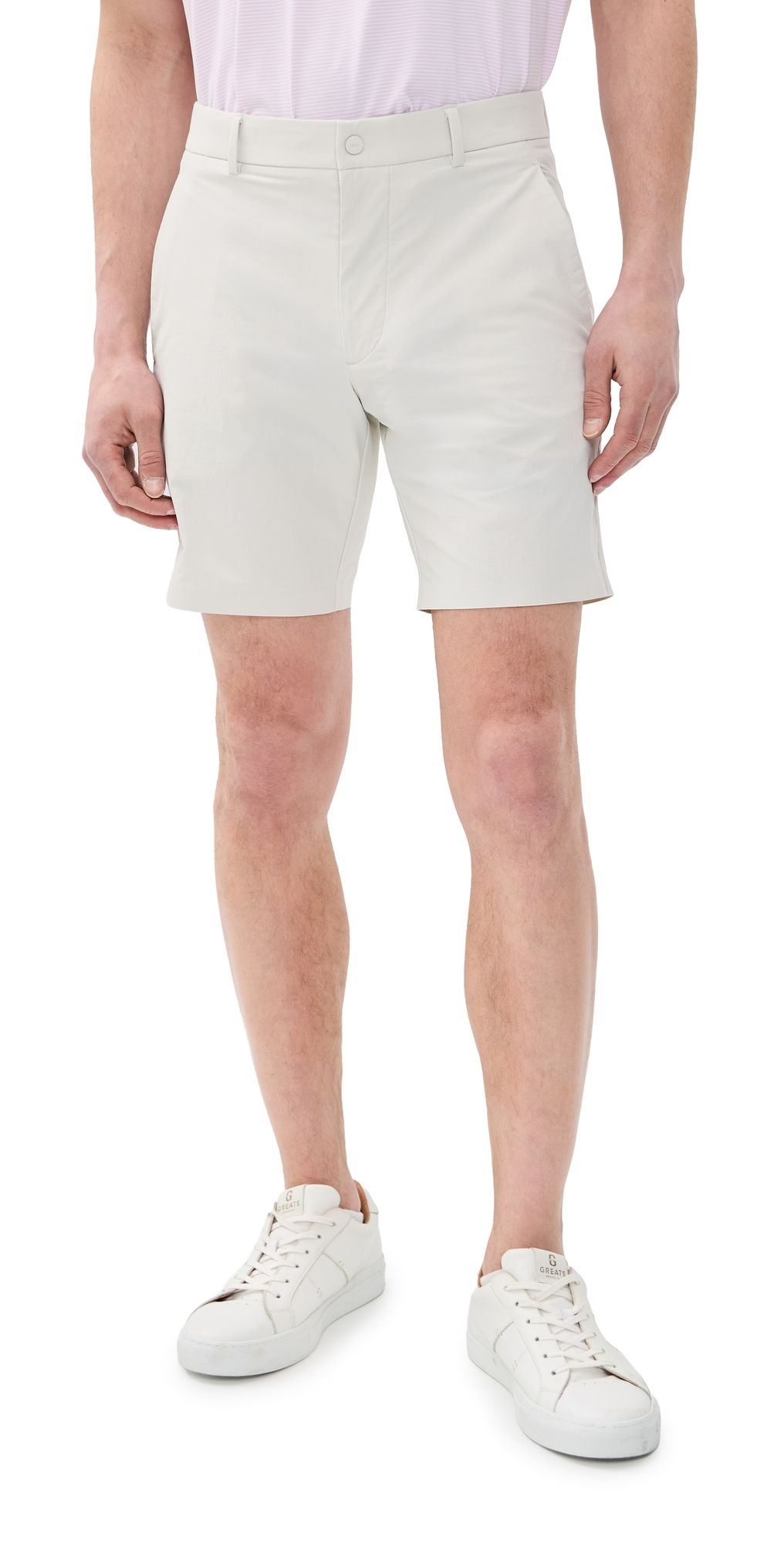 RLX Ralph Lauren On Course Matte Stretch Nylon Shorts 8 STONE PEBBLE 29