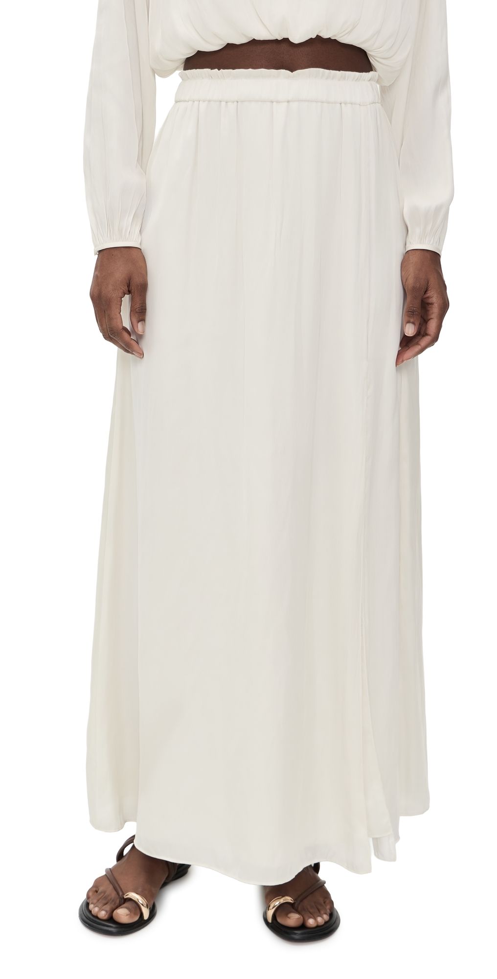 La Ligne Midi Skirt Ivory L