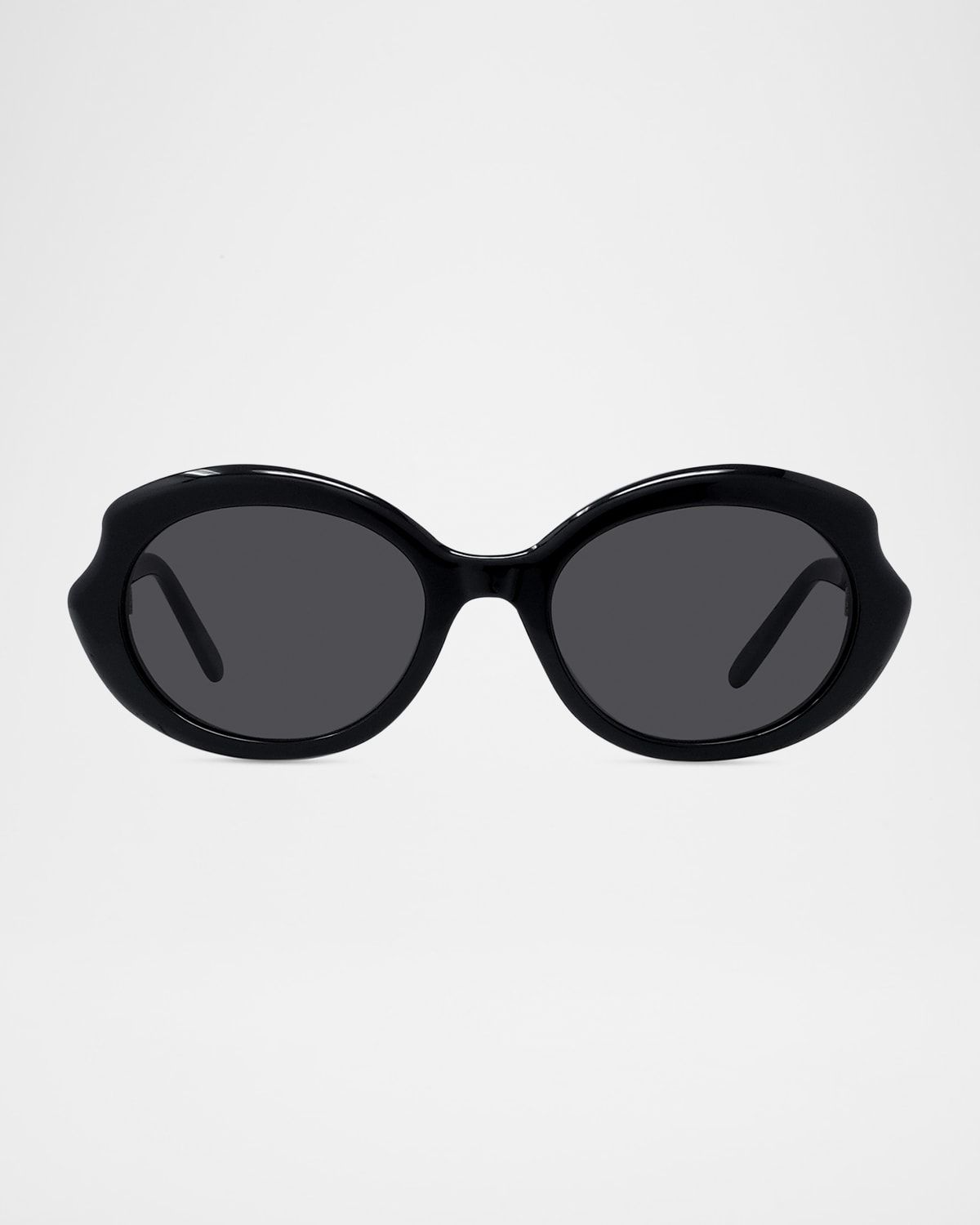 Round Slim Acetate Sunglasses
