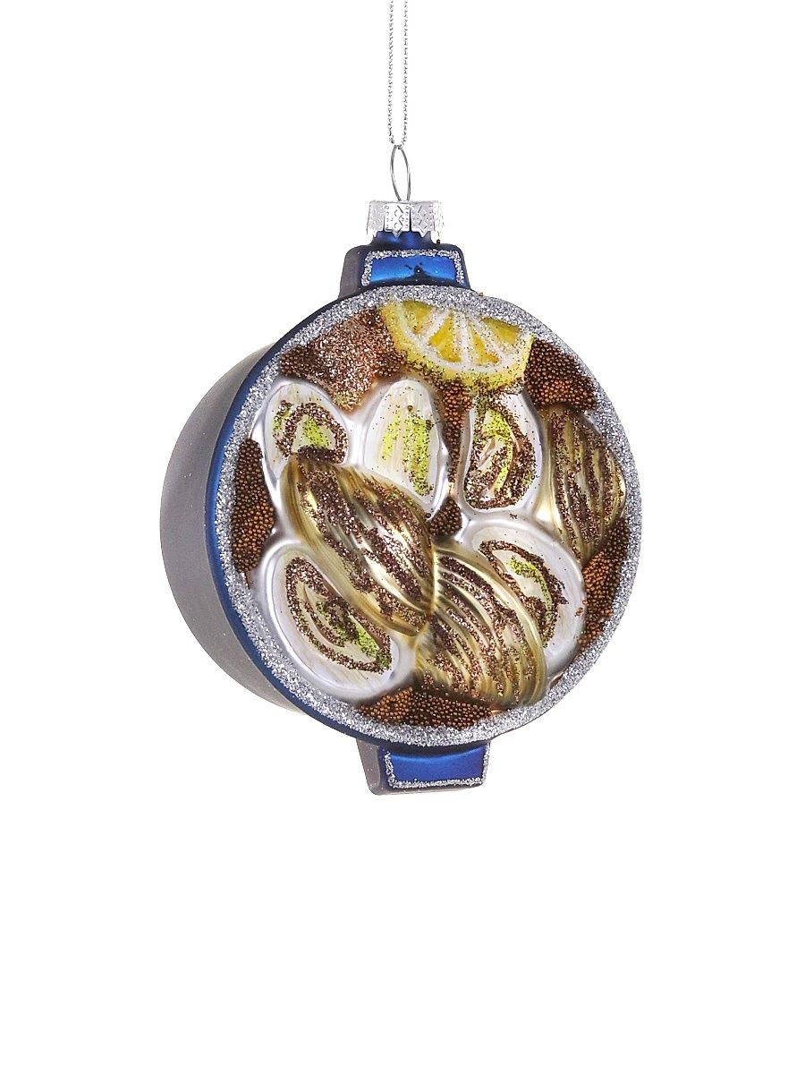 Clams Glass Ornament