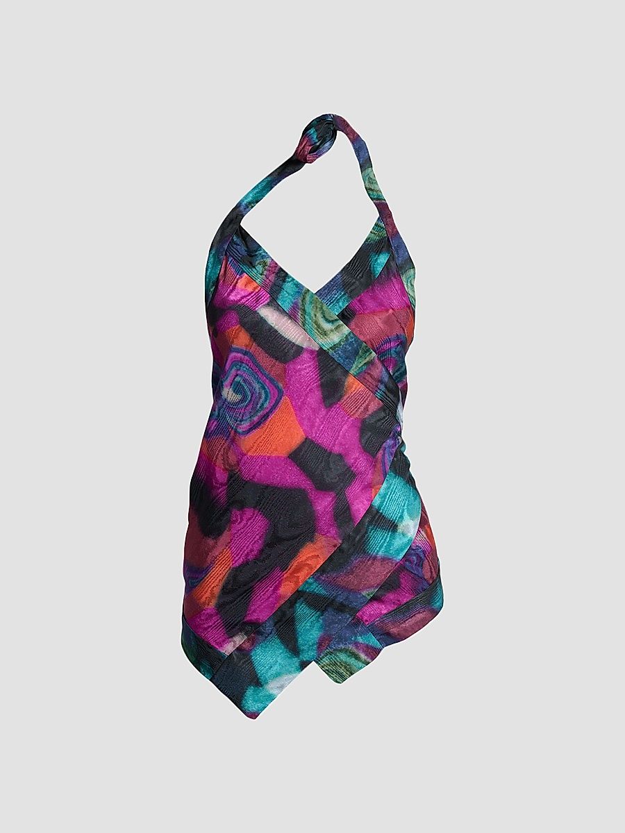 Women's Cussia Halter Wrap Top - Fuchsia - Size 4