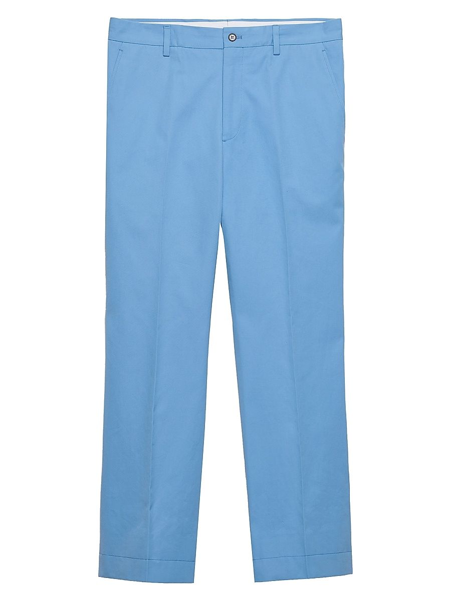 Men's Poplin Pants - Blue - Size 34