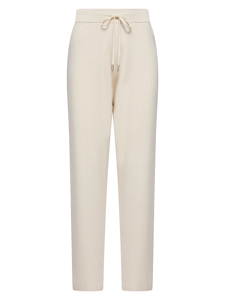 Women's Jogging Pants in Wool & Cashmere - White - Size Medium