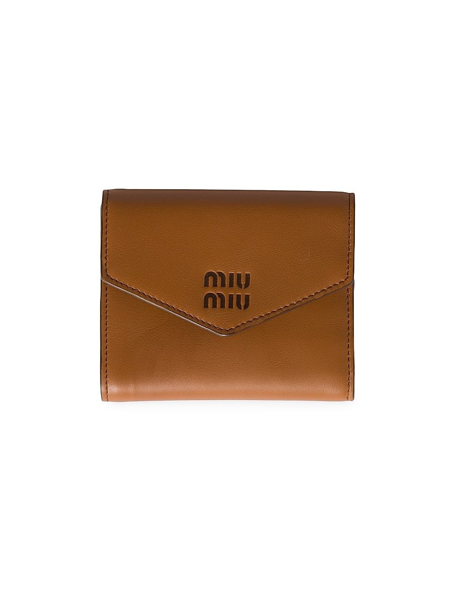 Women's Small Leather Wallet - Brown
