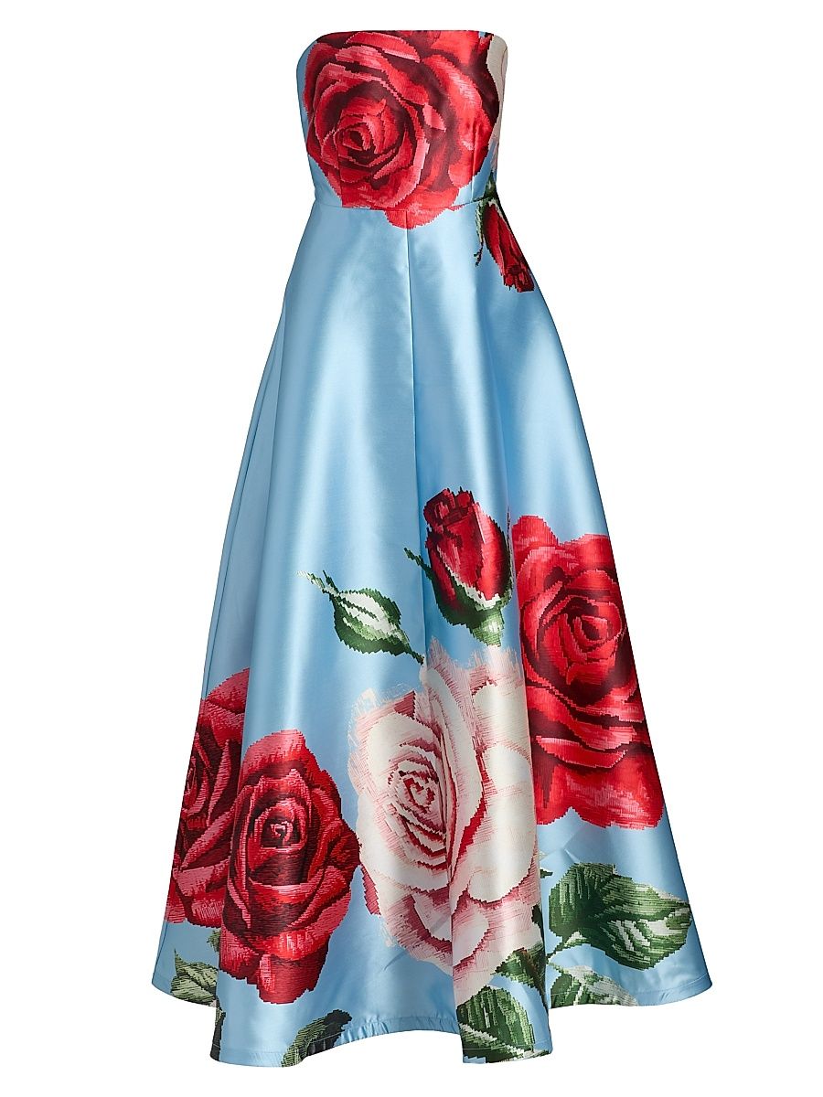 Women's Le Fleur Audrey Strapless Gown - Arctic Rose - Size 10