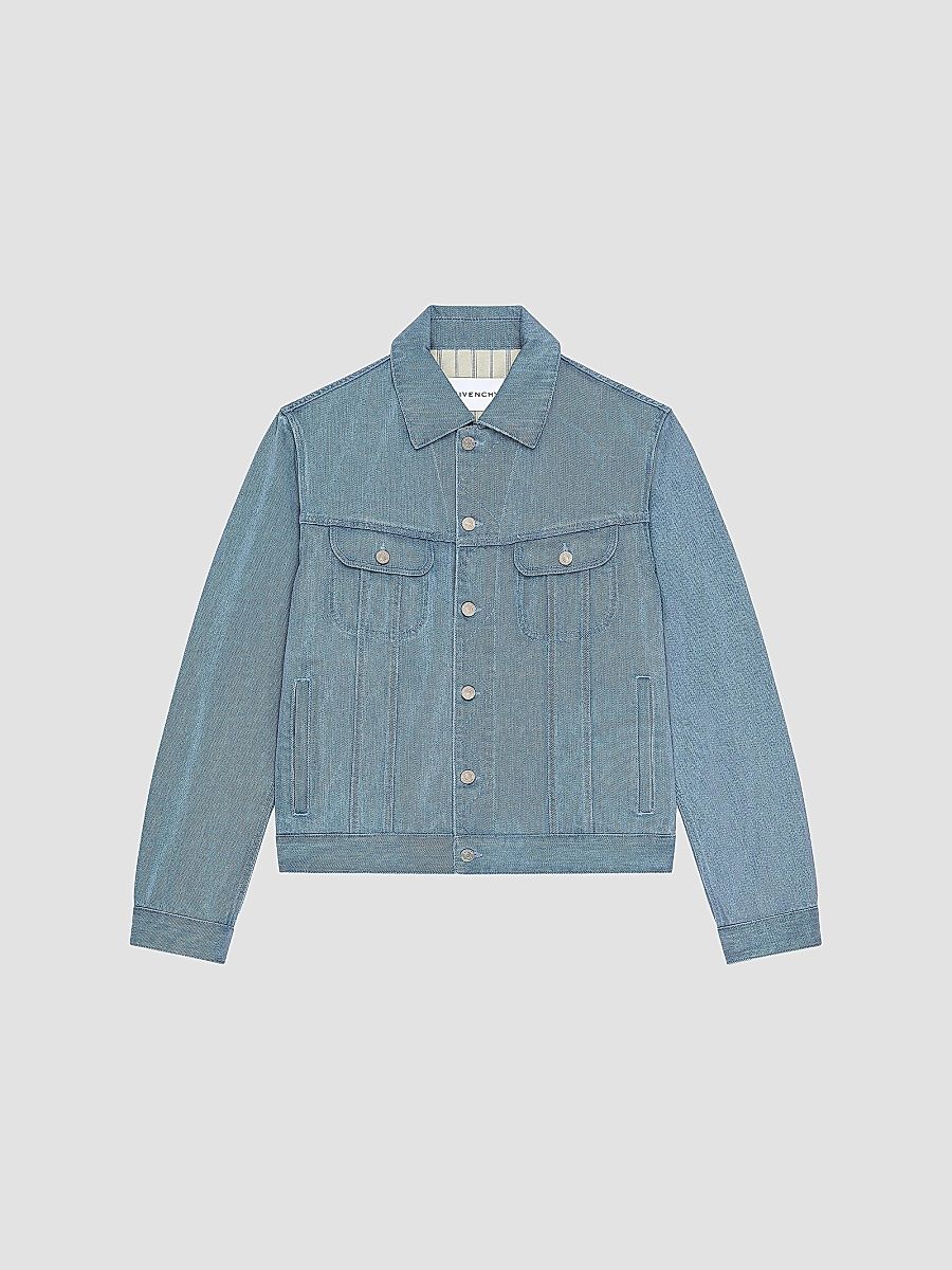 Givenchy Men's Jacket in Light Denim - Light Blue - Size XL