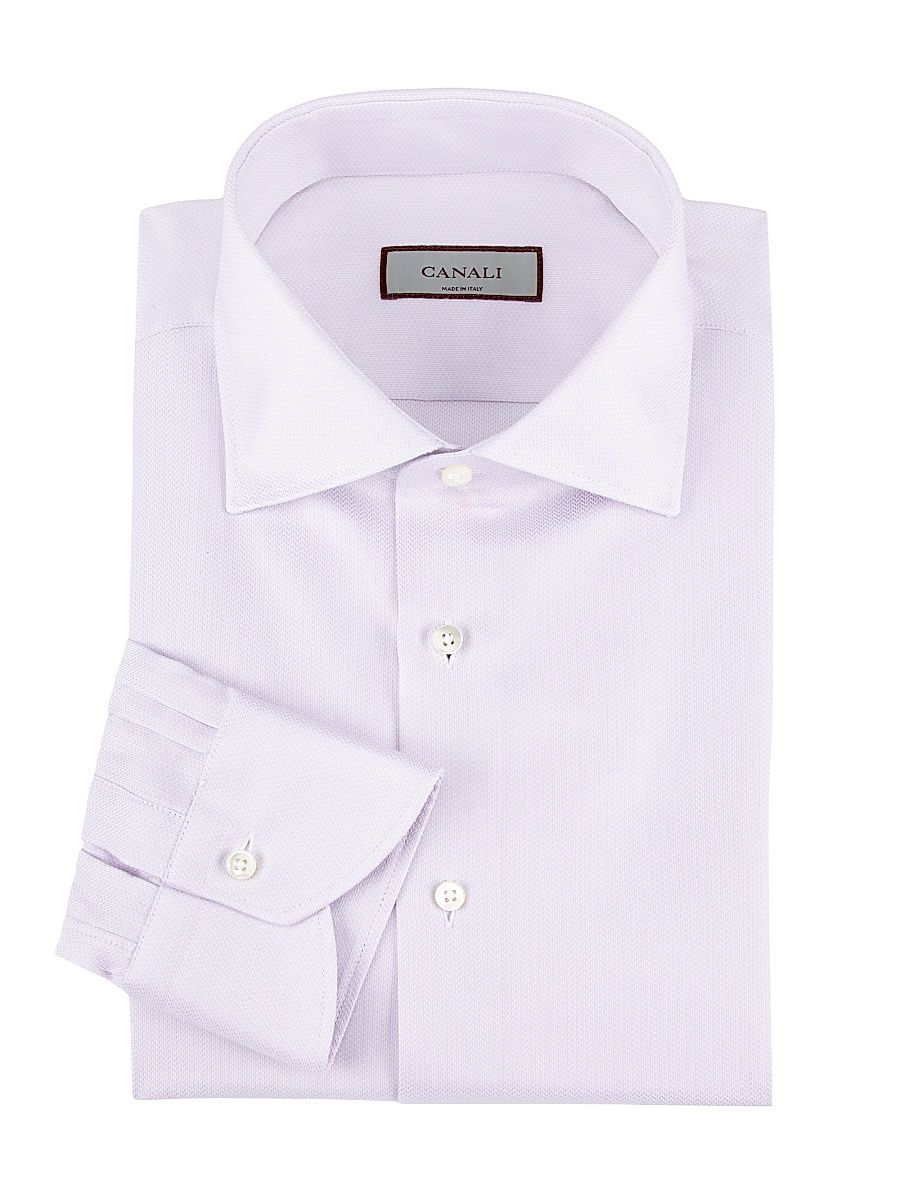 Men's Textured Dress Shirt - Light Pink - Size 15.5