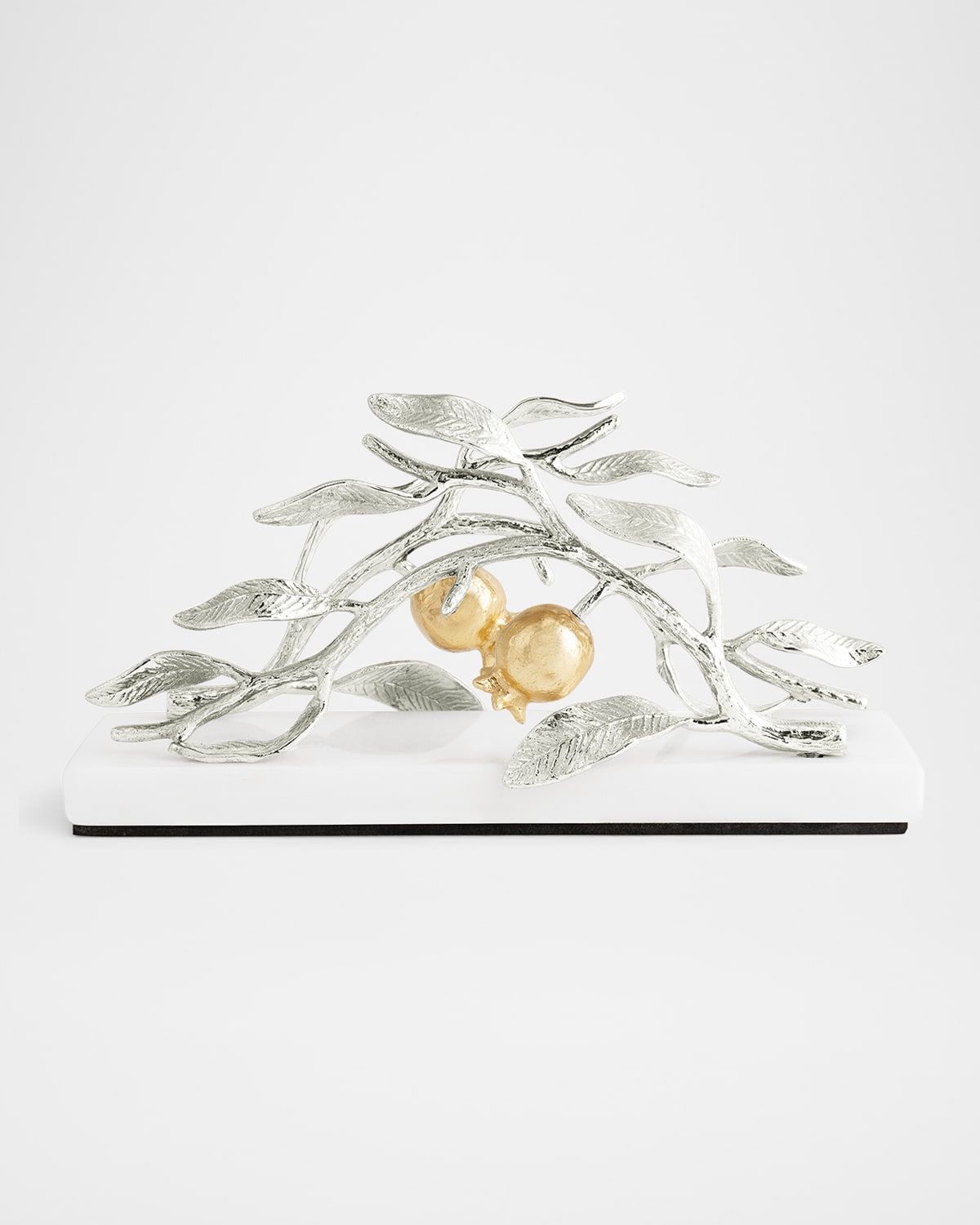 Pomegranate Silver & Gold Vertical Napkin Holder
