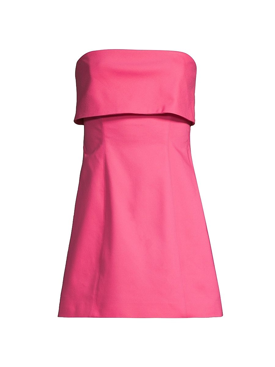 Women's Jemma Strapless Cotton Minidress - Tulip Pink Exclusive - Size XL