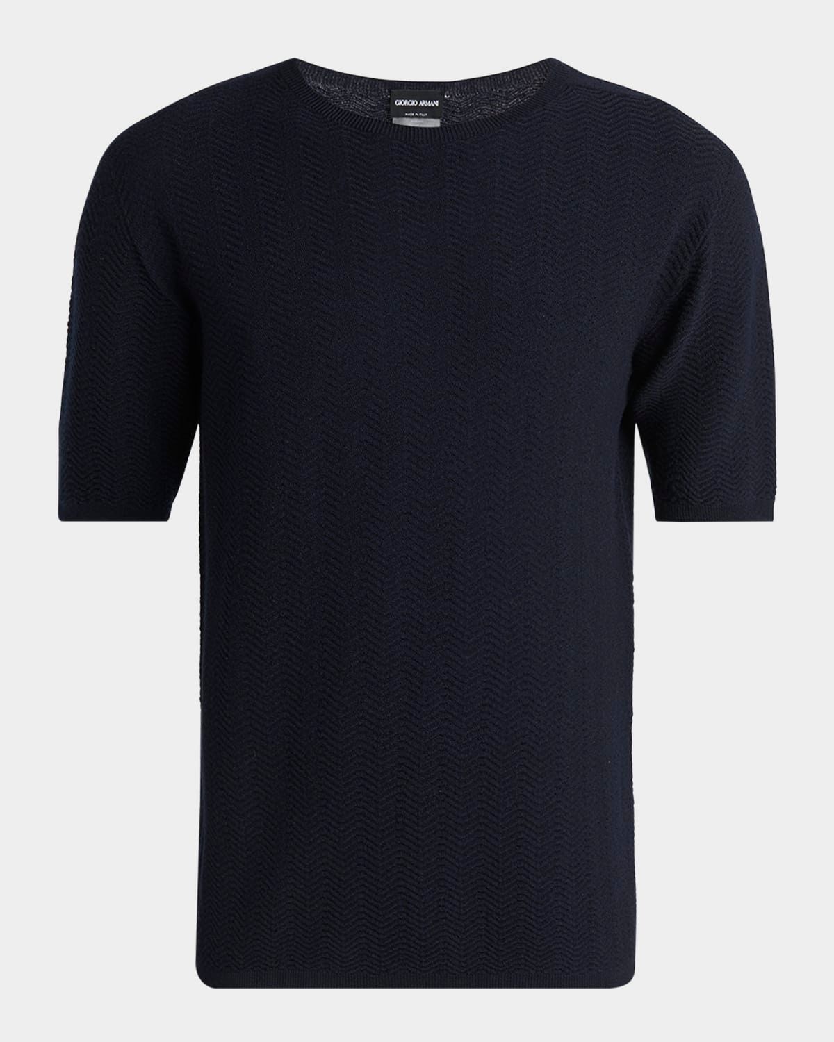 Men & apos;s Chevron Short-Sleeve Crewneck Sweater