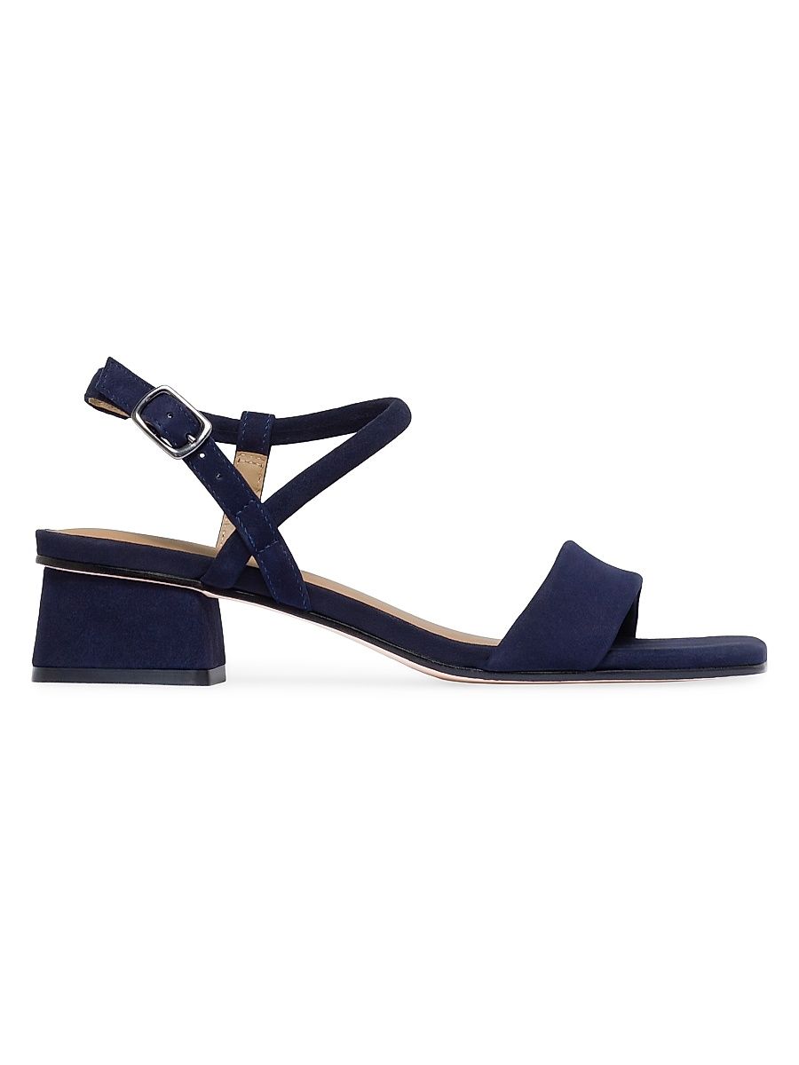 Women's Josei Low Heel Sandals - Dark Navy - Size 11