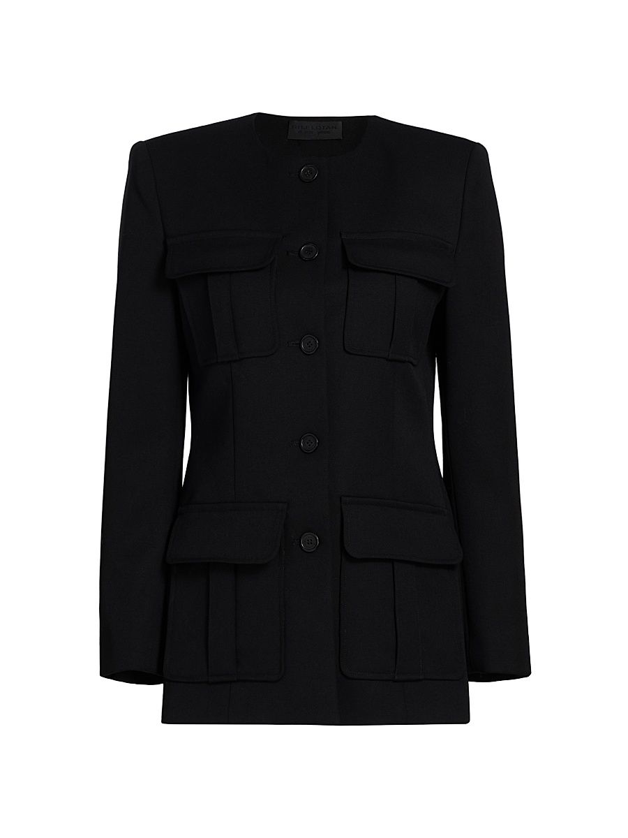 Women's Gabriella Wool Tailored Jacket - Black - Size 10