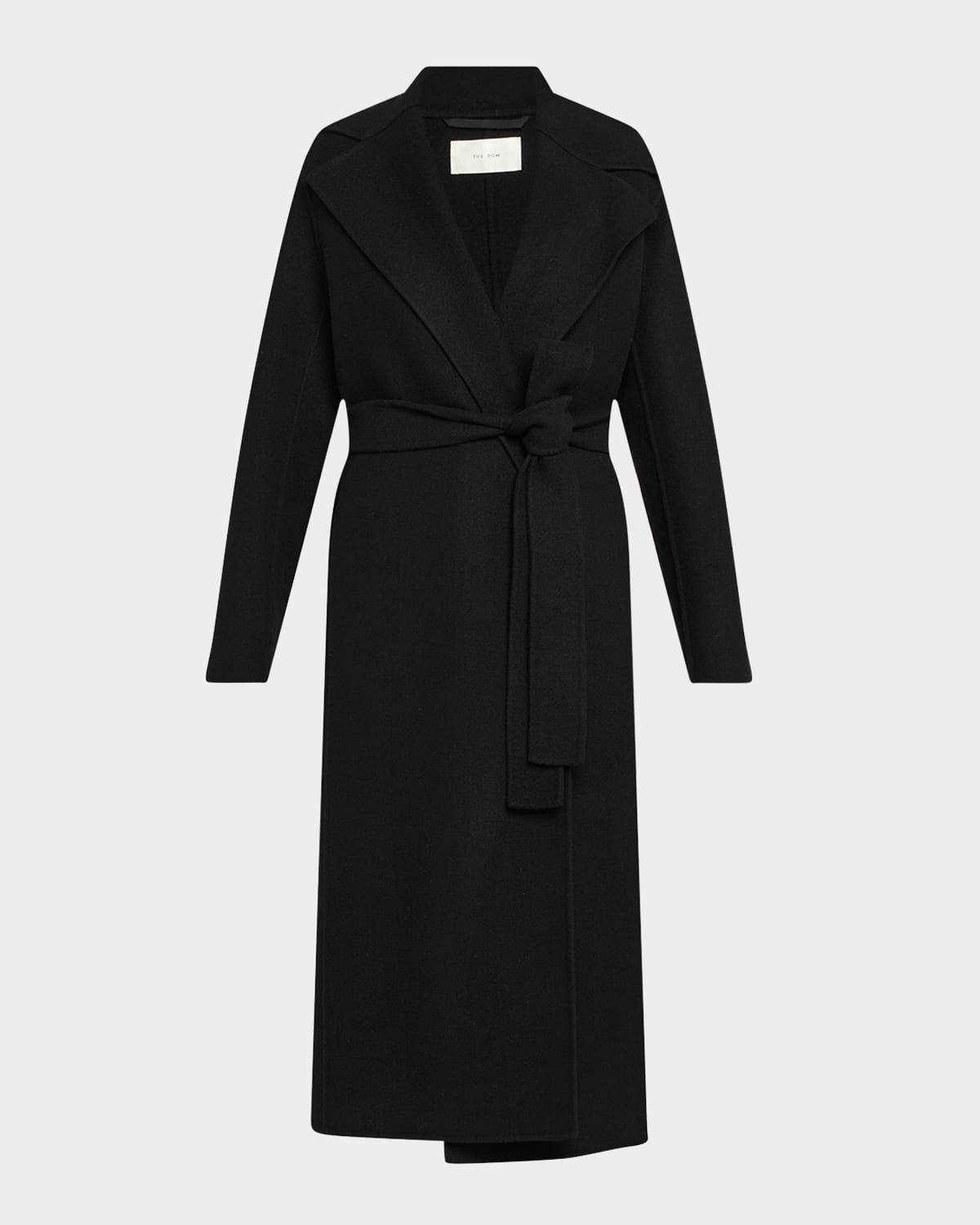 Malika Belted Long Wrap Coat