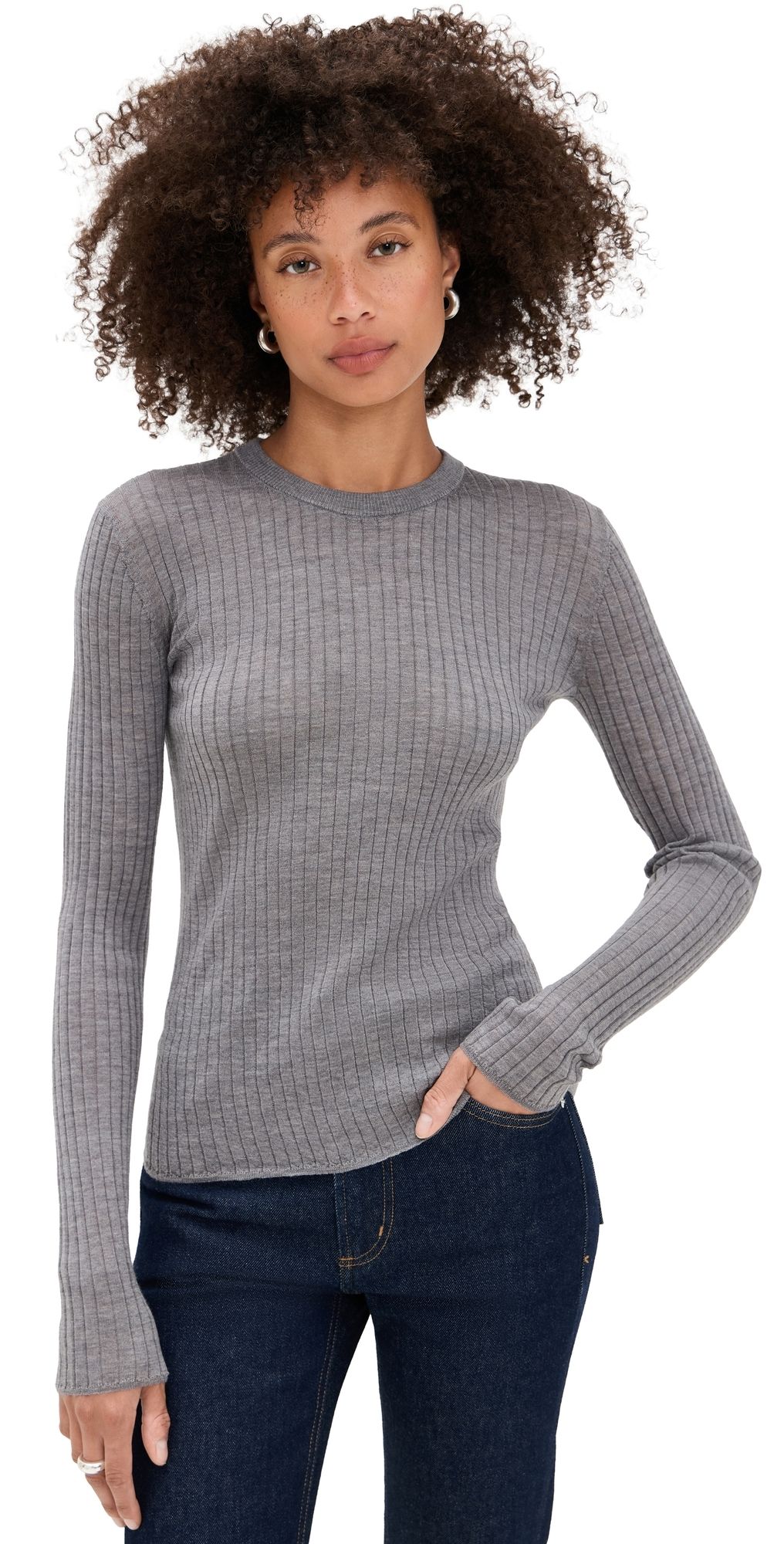 A. L.C. Kyle Top Medium Heather Grey M