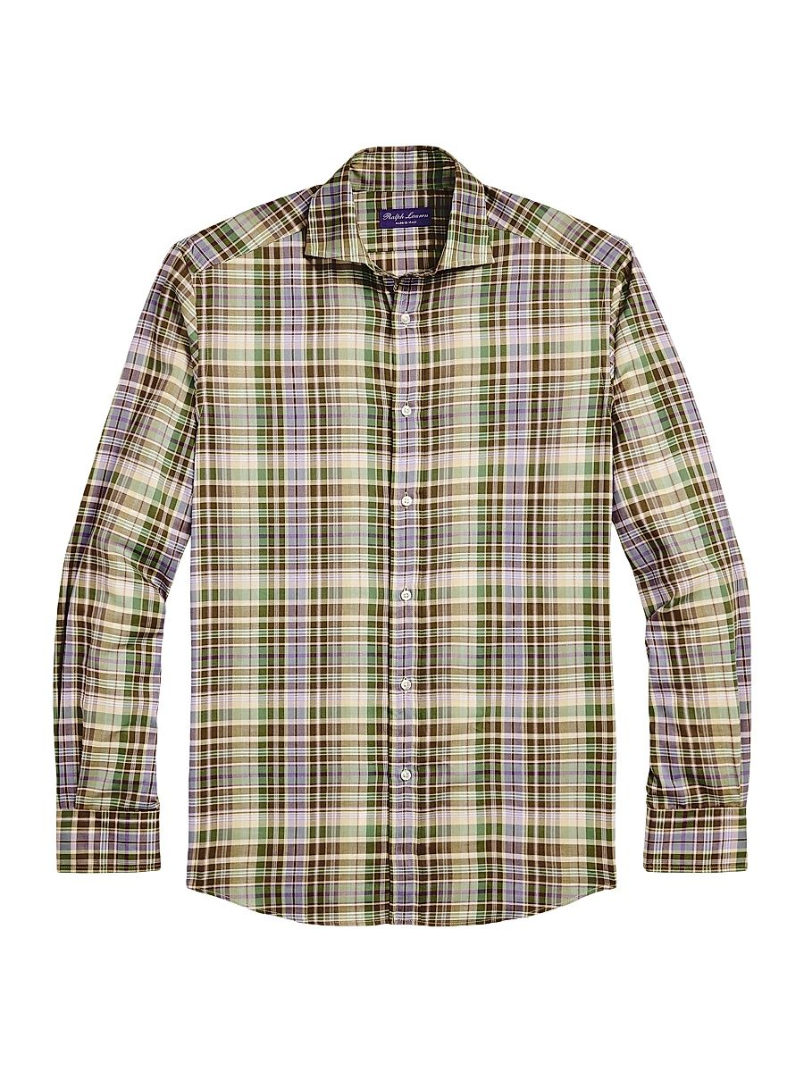 Men's Plaid Twill Shirt - Size XXL