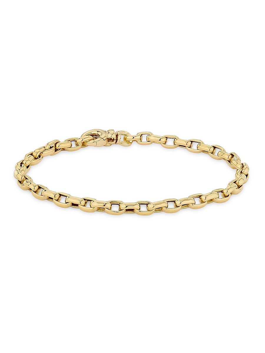 Women's Tiny Treasures 18K Yellow Gold & Ruby Chain Bracelet - Yellow Gold