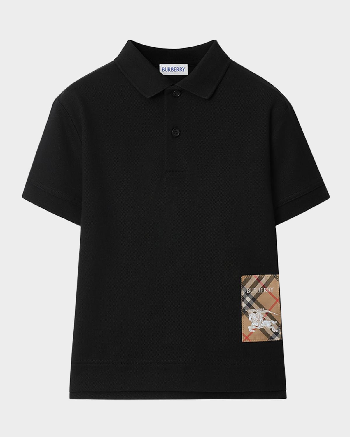 Boy & apos;s Johane EKD Logo-Patch Polo Shirt, Size 3-14