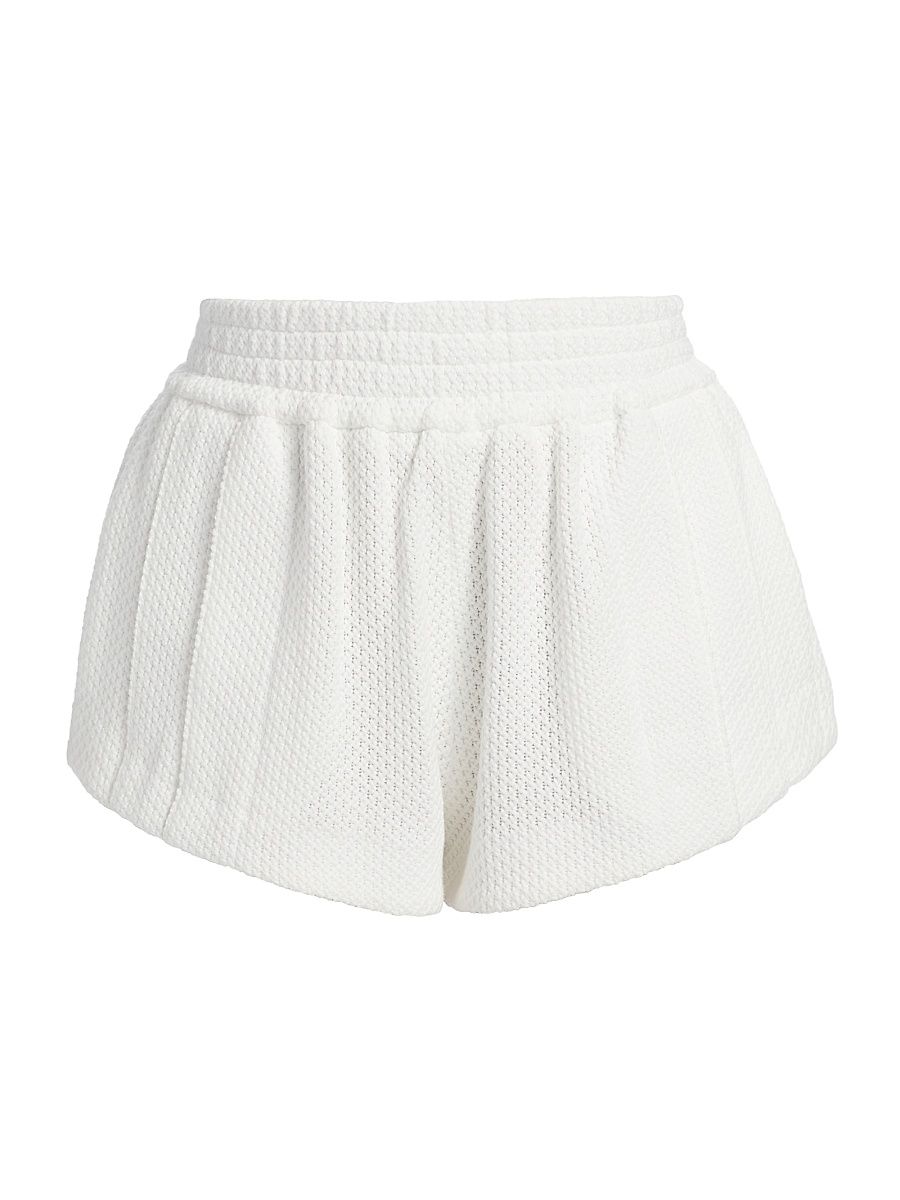Women's Just A Pinch Bevy Track Shorts - Creme - Size Large