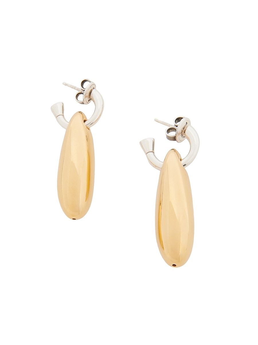 Women's 18K Gold-Plated & Silver Drop Earrings - Silver Yellow Gold