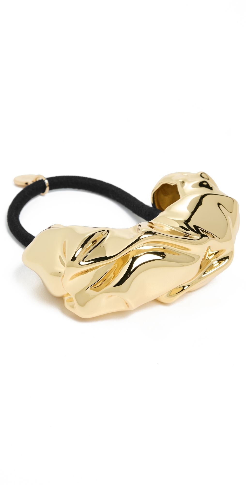 LELET NY Glossy Draped Pony Cuff Gold One Size