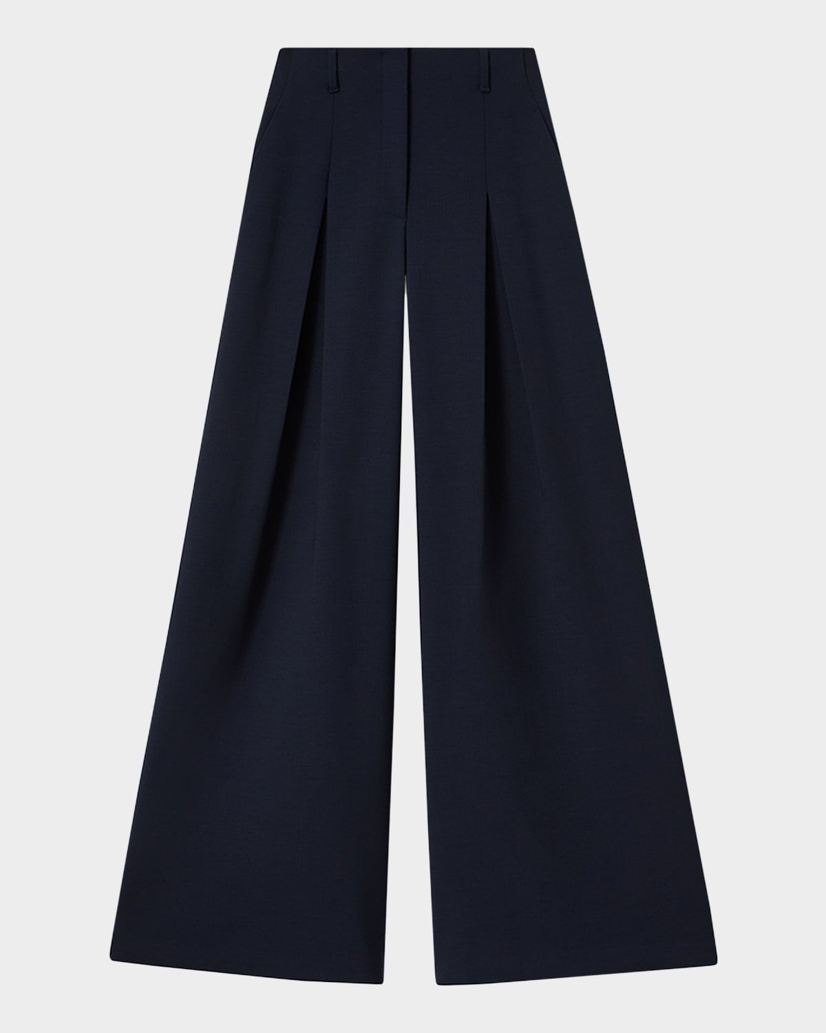 x The Morning Show Warren Wide-Leg Wool Pants