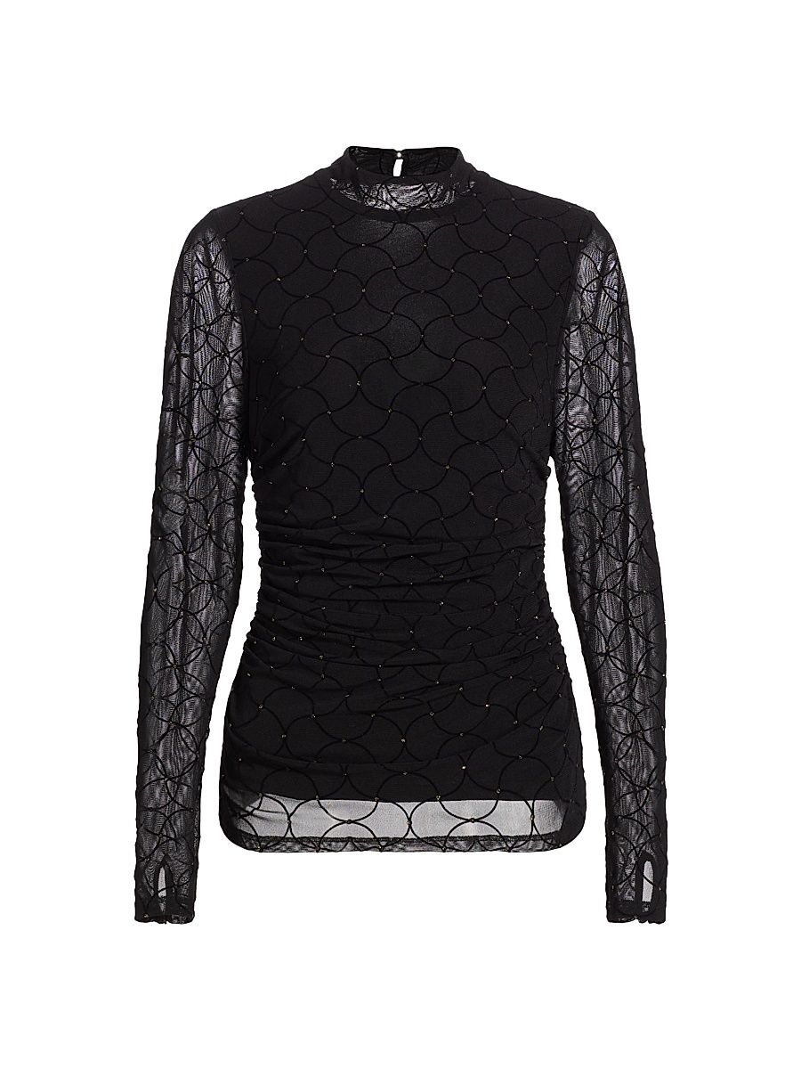 Women's Opal Mesh Top - Black Diamond - Size XS