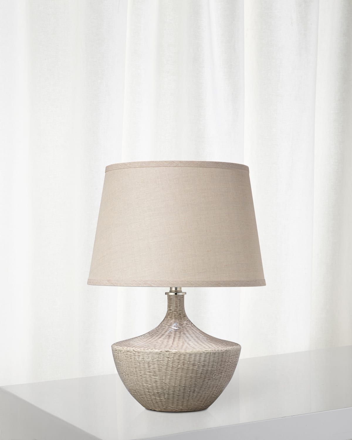 Basketweave Table Lamp