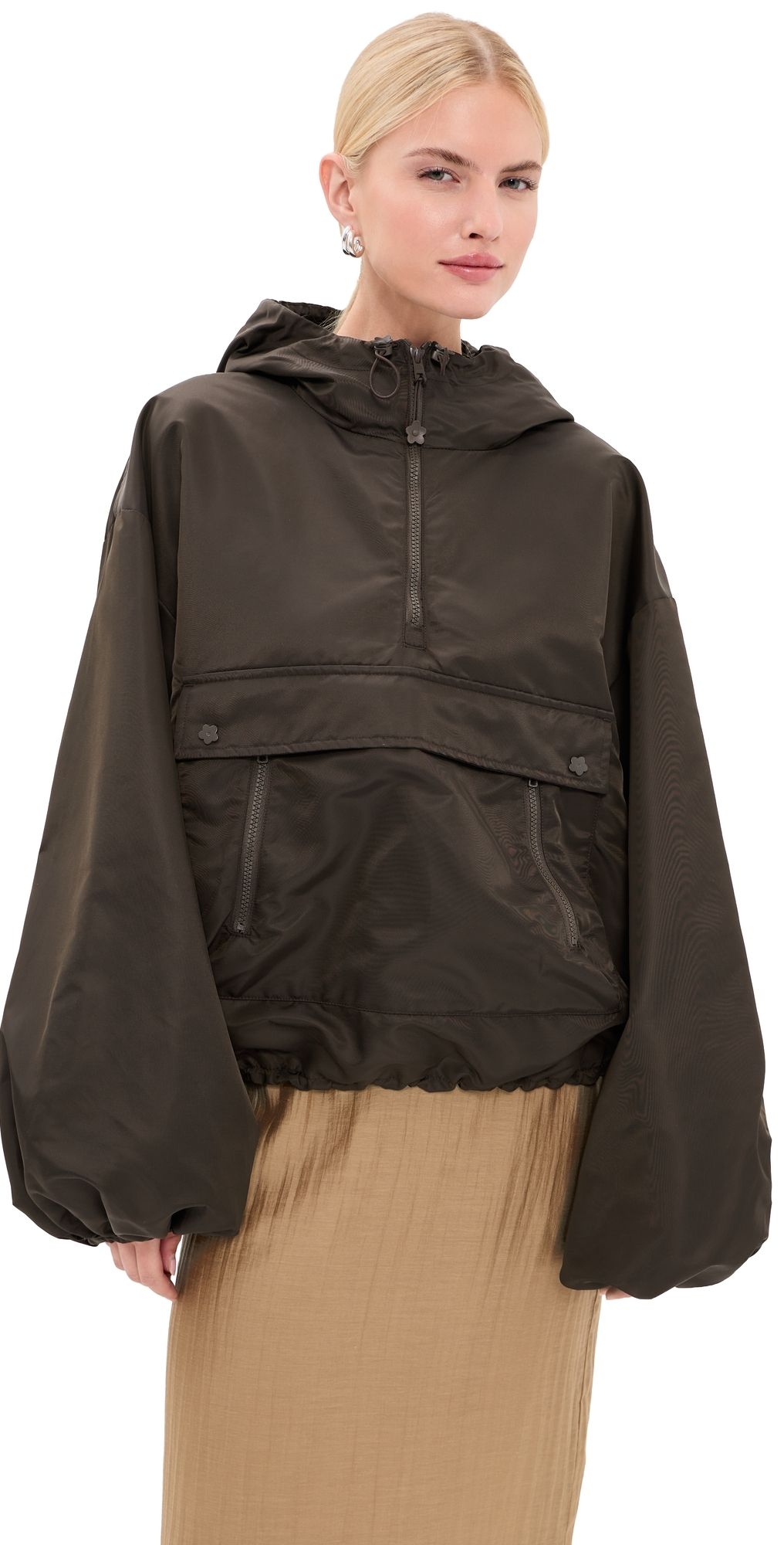 Cecilie Bahnsen Beverly Anorak Brown 8
