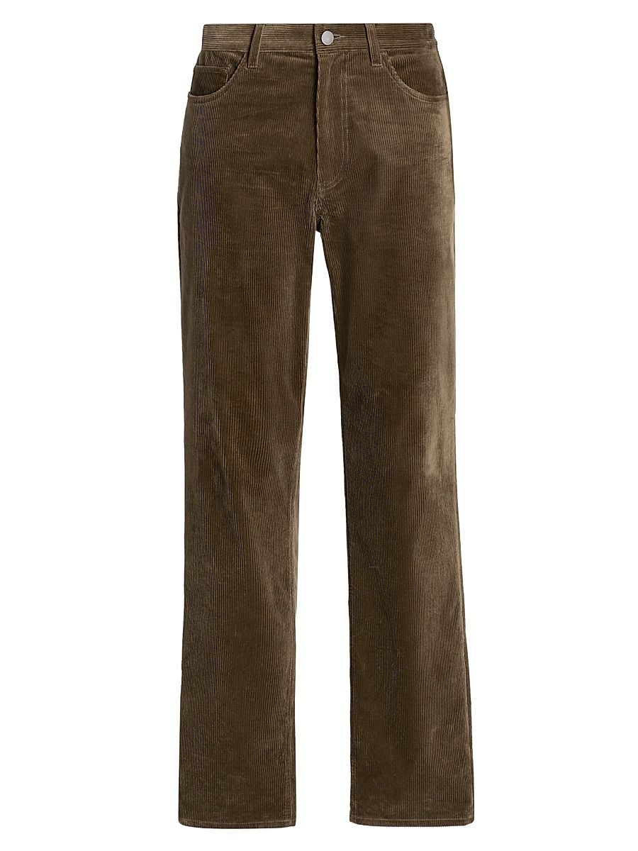 Men's Stretch Corduroy Straight-Leg Pants - Tarmac - Size 36