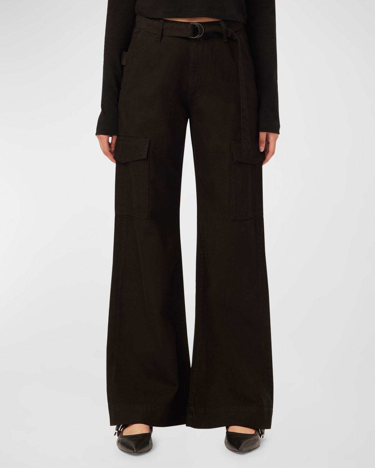 Zoie Wide-Leg Relaxed Vintage Cargo Jeans