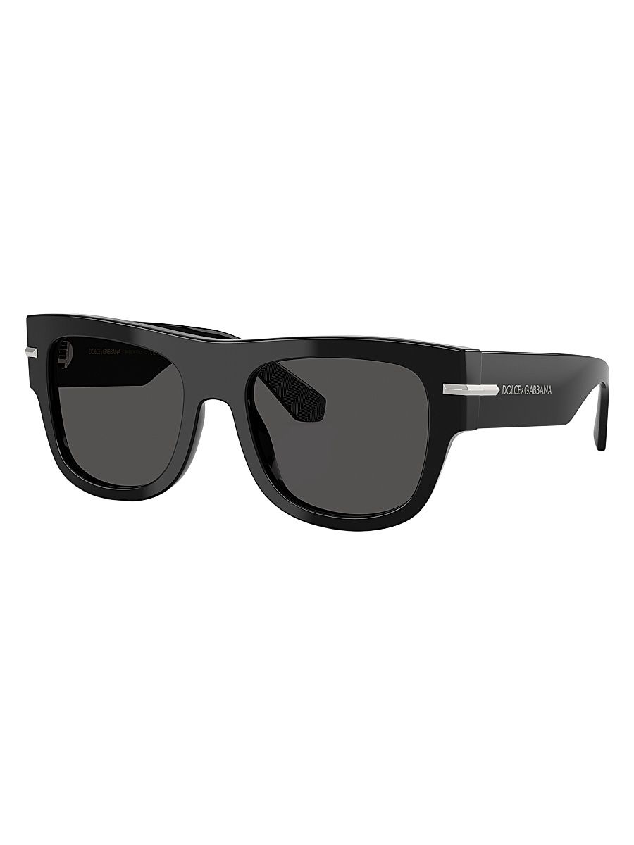 Men's 54MM Square Sunglasses - Black