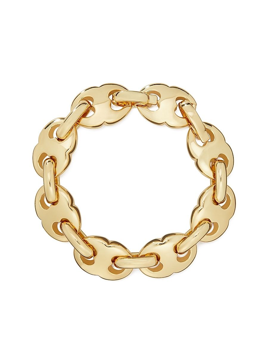 Women's Gemini 18K-Gold-Plated Thick Chain Bracelet - Light Brass