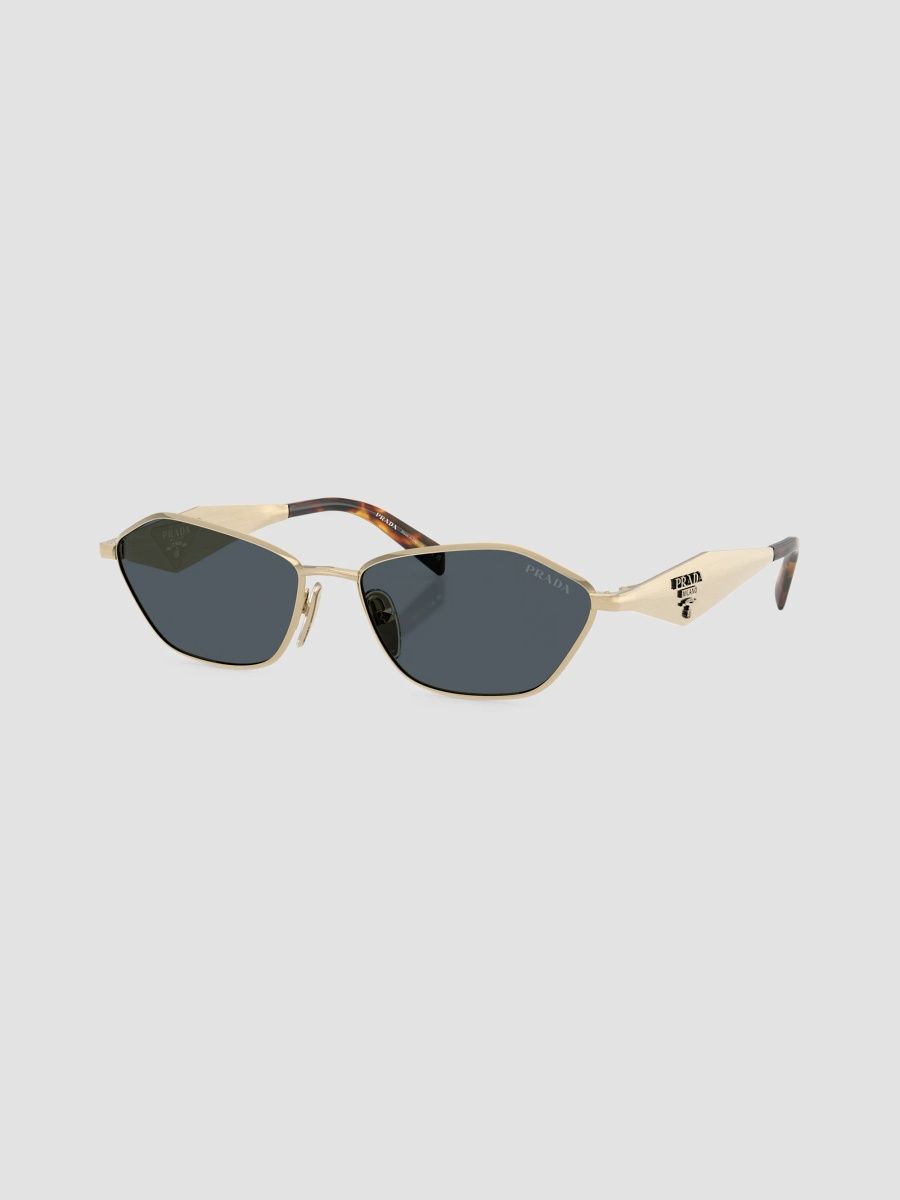 Prada Women's 57MM Geometric Sunglasses - Gold