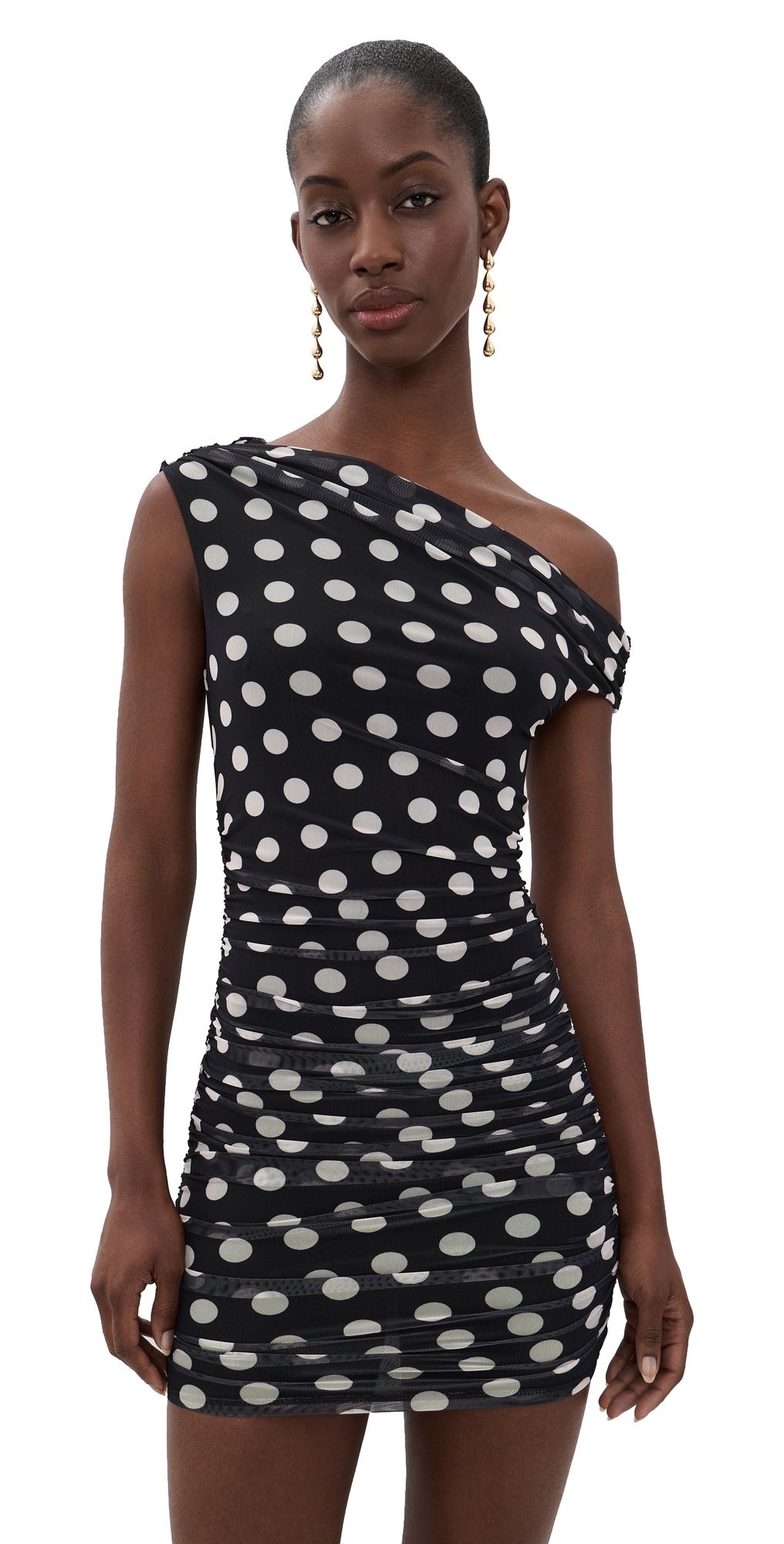 AFRM Chaska Dress Antique Noir Dot S