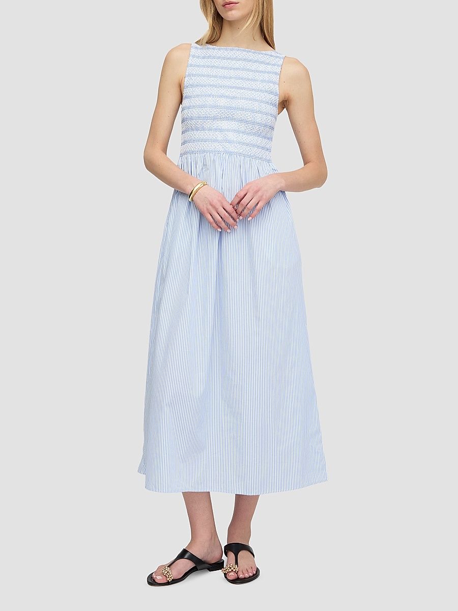 Women's The Cosima Nap Dress - Blue White Stripe - Size XXXXL